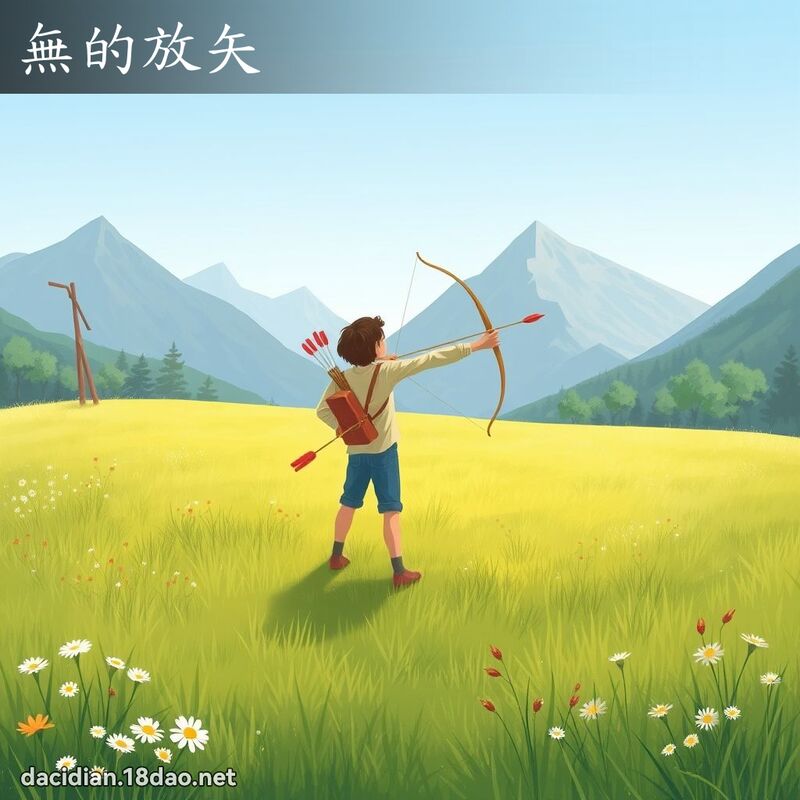 無的放矢 - 國語大辭典配圖
