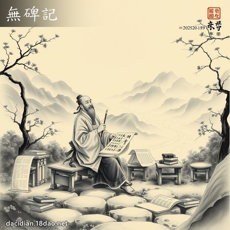 无碑记 - 国语大辞典配图