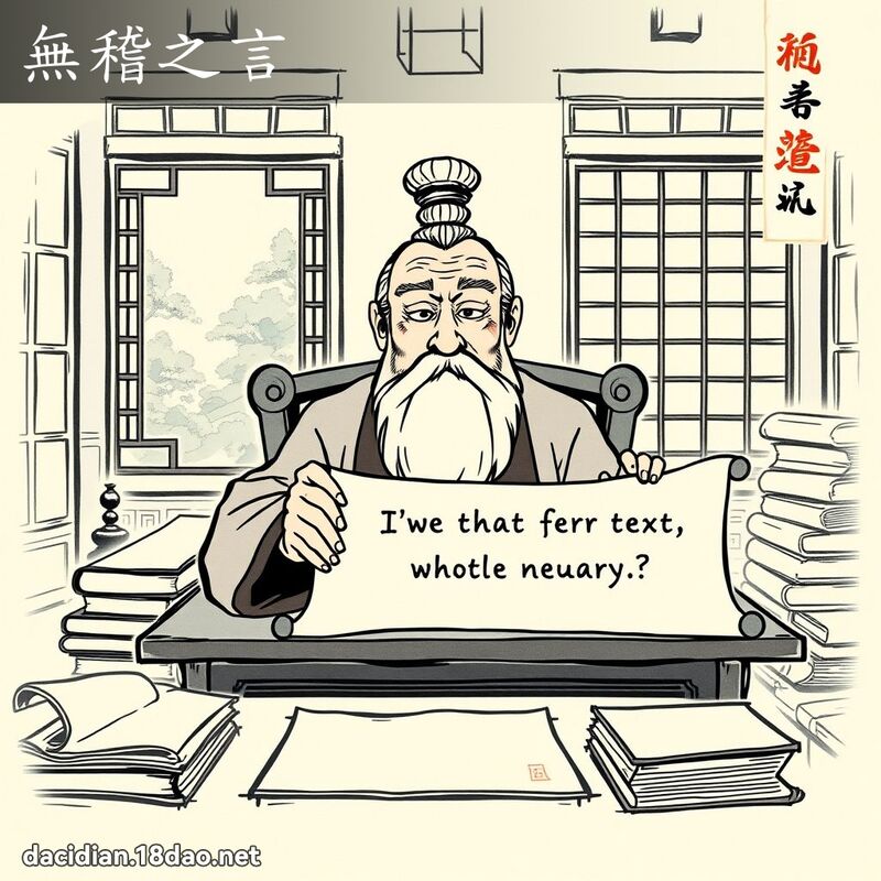 无稽之言 - 国语大辞典配图