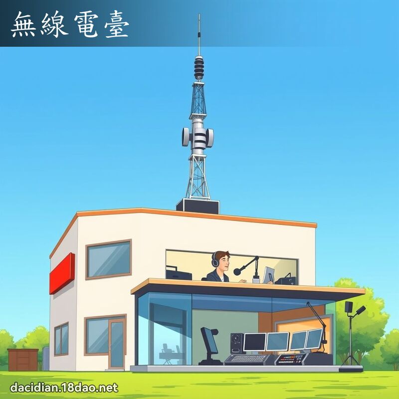 無線電臺 - 國語大辭典配圖