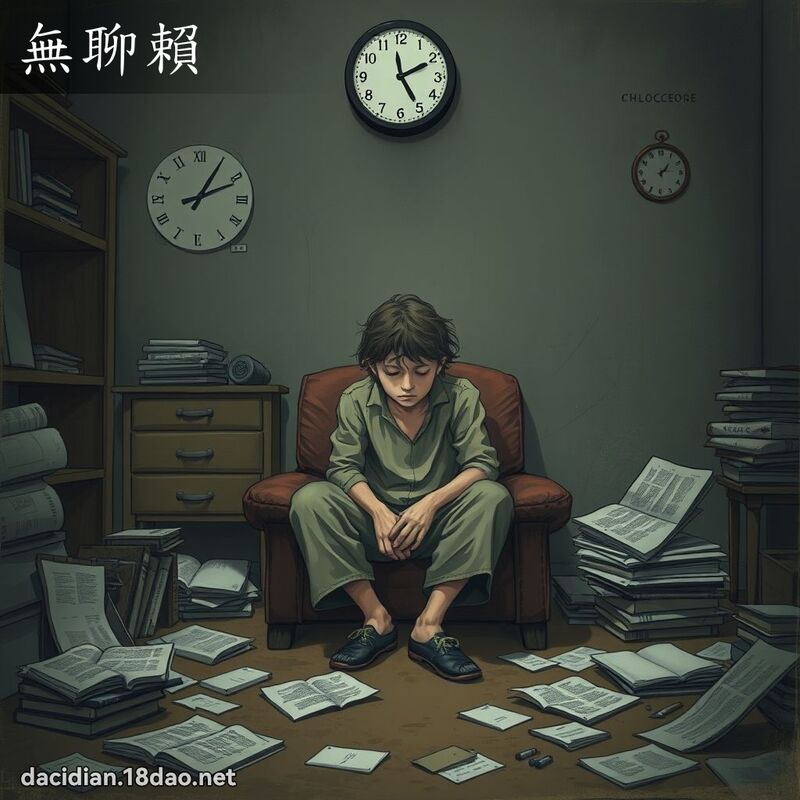 无聊赖 - 国语大辞典配图
