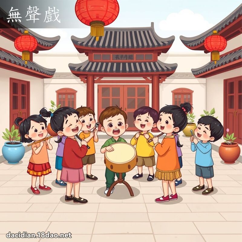 無聲戲 - 國語大辭典配圖
