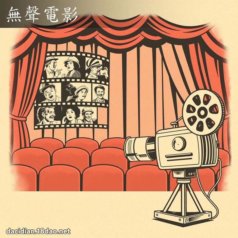 無聲電影 - 國語大辭典配圖