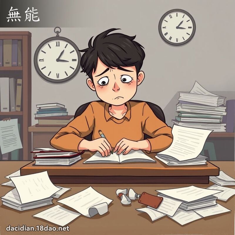 无能 - 国语大辞典配图