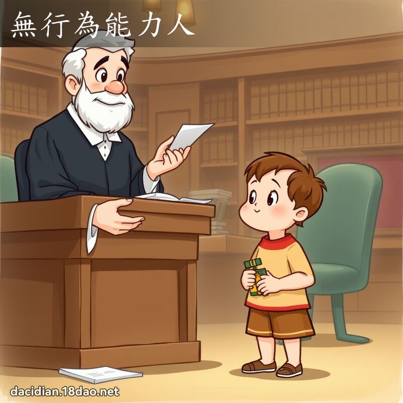 无行为能力人 - 国语大辞典配图