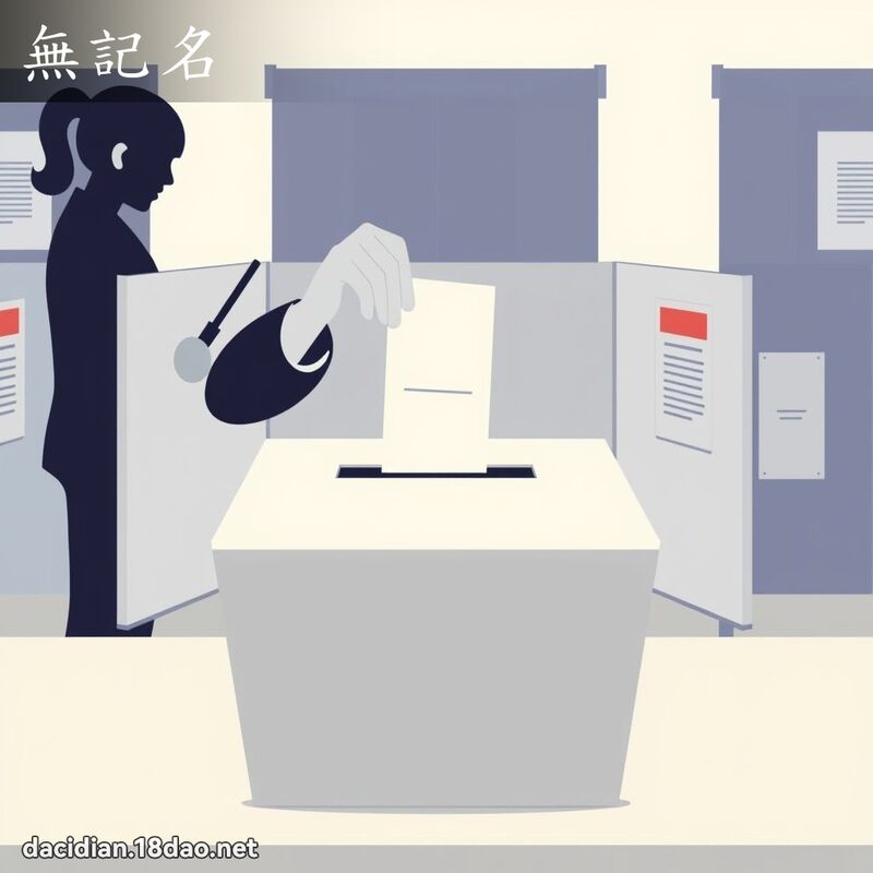 無記名 - 國語大辭典配圖