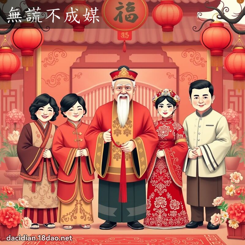 無謊不成媒 - 國語大辭典配圖