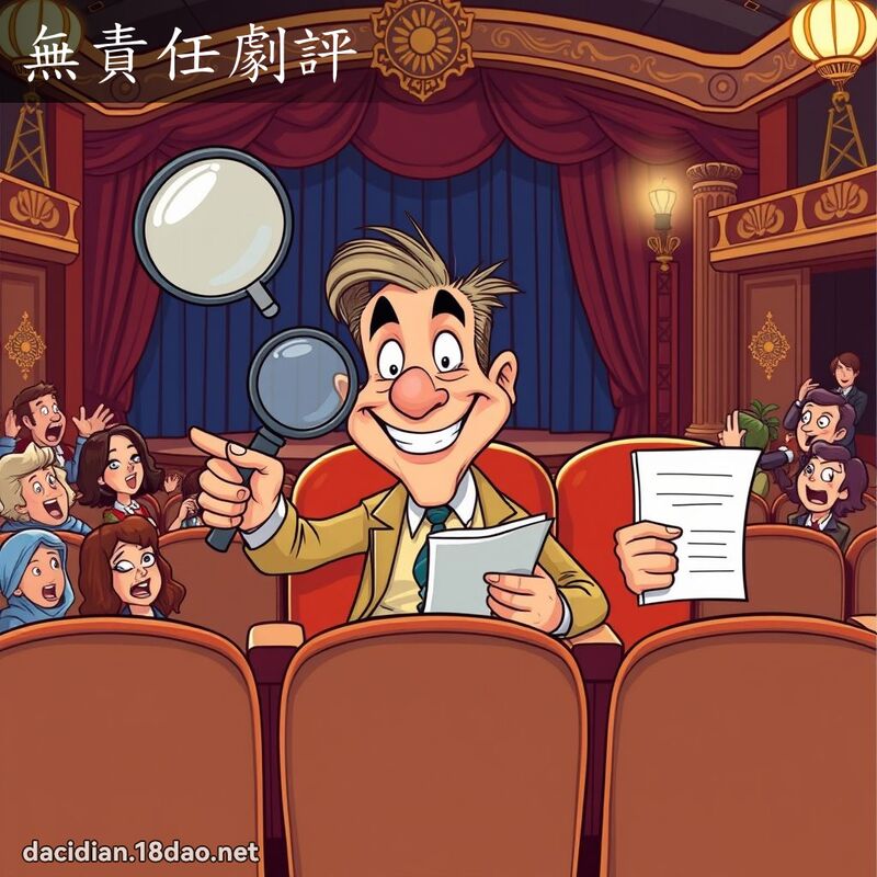 無責任劇評 - 國語大辭典配圖