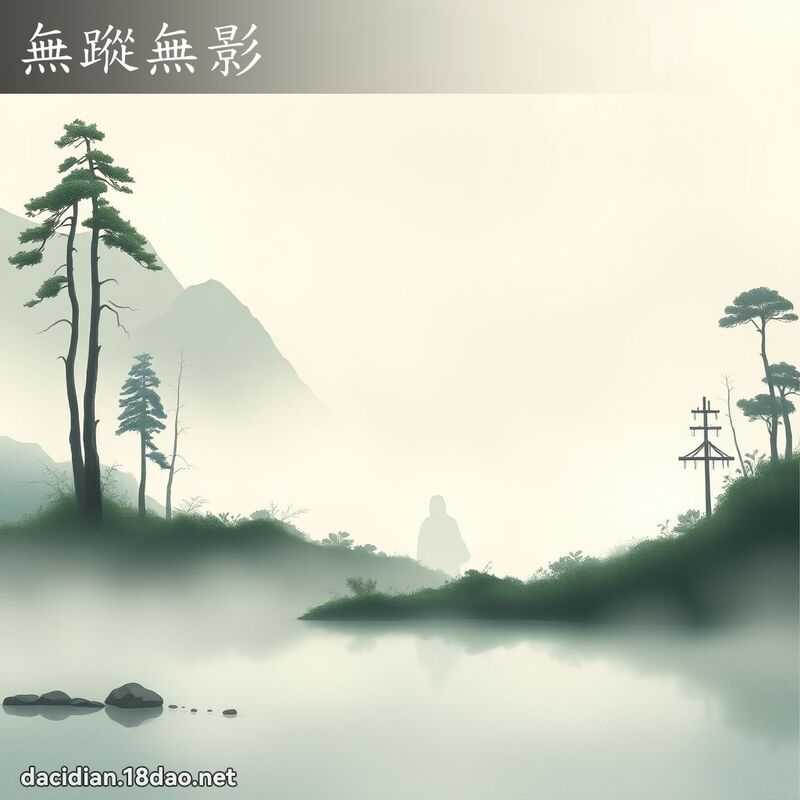 无踪无影 - 国语大辞典配图