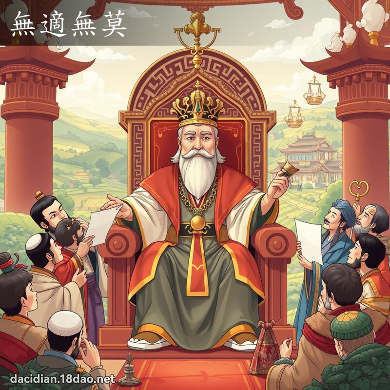 無適無莫 - 國語大辭典配圖