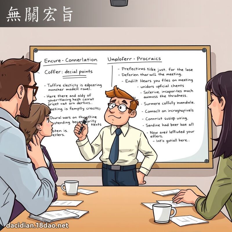 無關宏旨 - 國語大辭典配圖