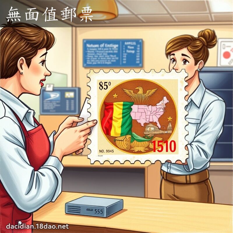 无面值邮票 - 国语大辞典配图