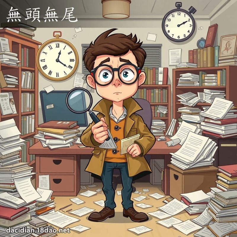 無頭無尾 - 國語大辭典配圖