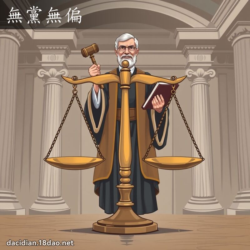 无党无偏 - 国语大辞典配图