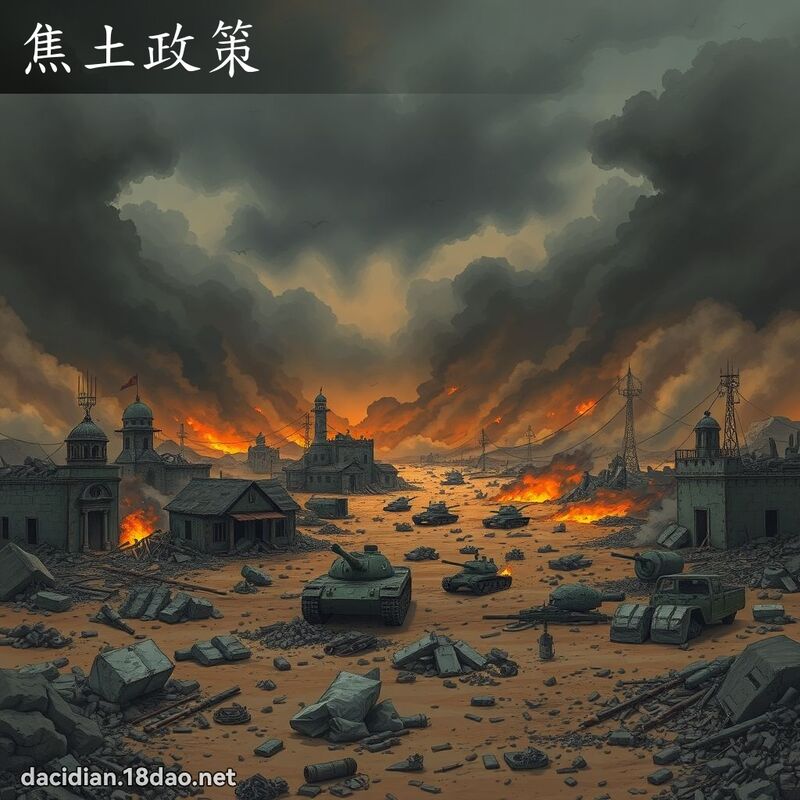 焦土政策 - 國語大辭典配圖