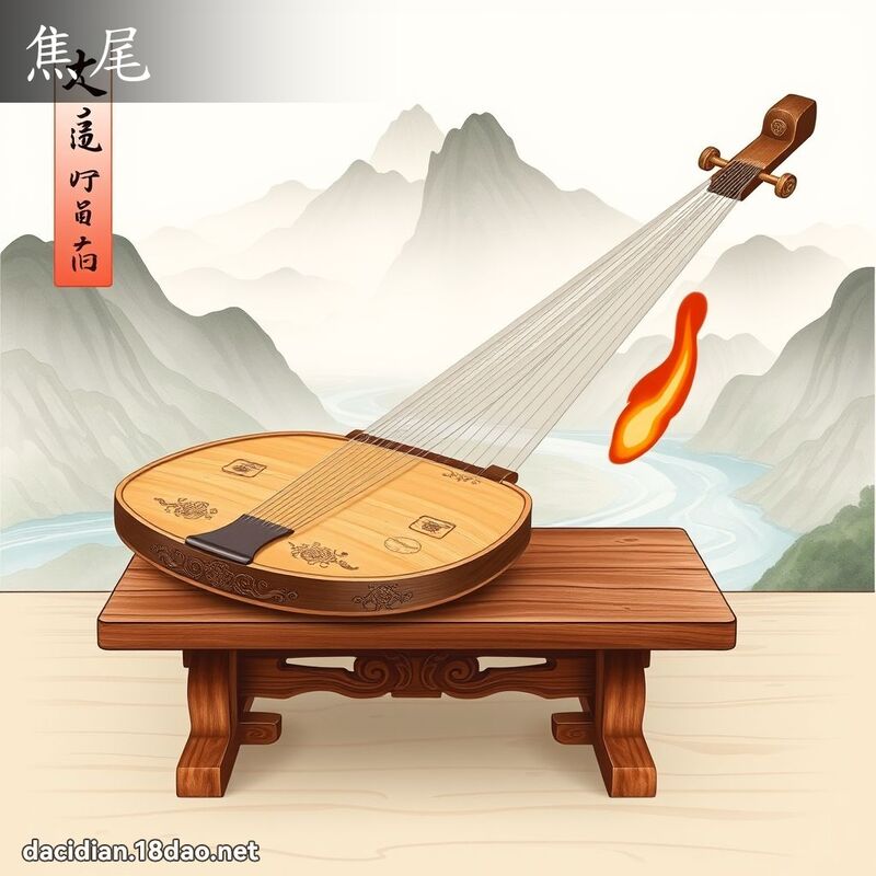 焦尾 - 国语大辞典配图