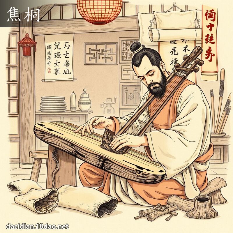 焦桐 - 国语大辞典配图