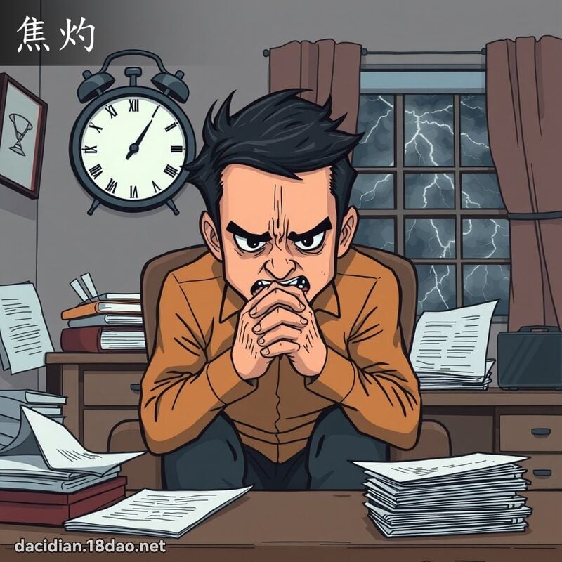 焦灼 - 國語大辭典配圖