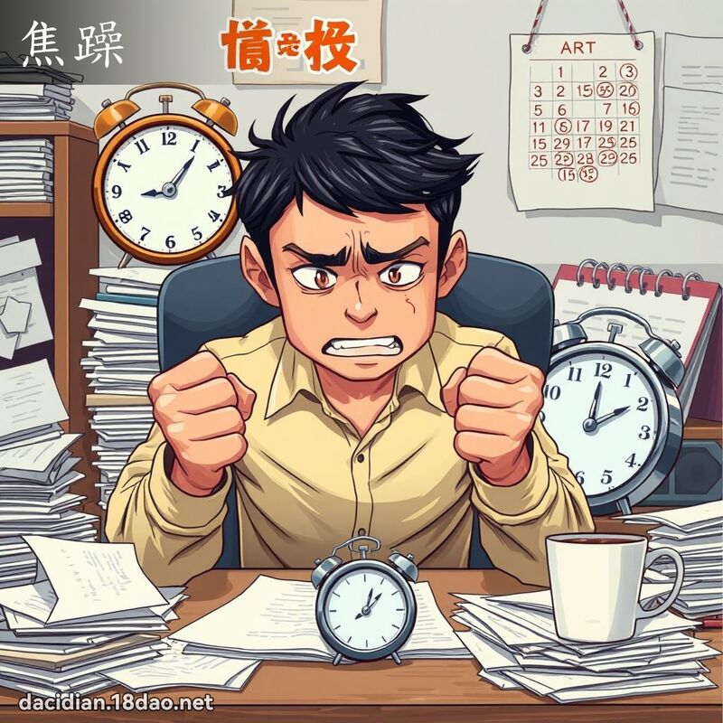 焦躁 - 国语大辞典配图