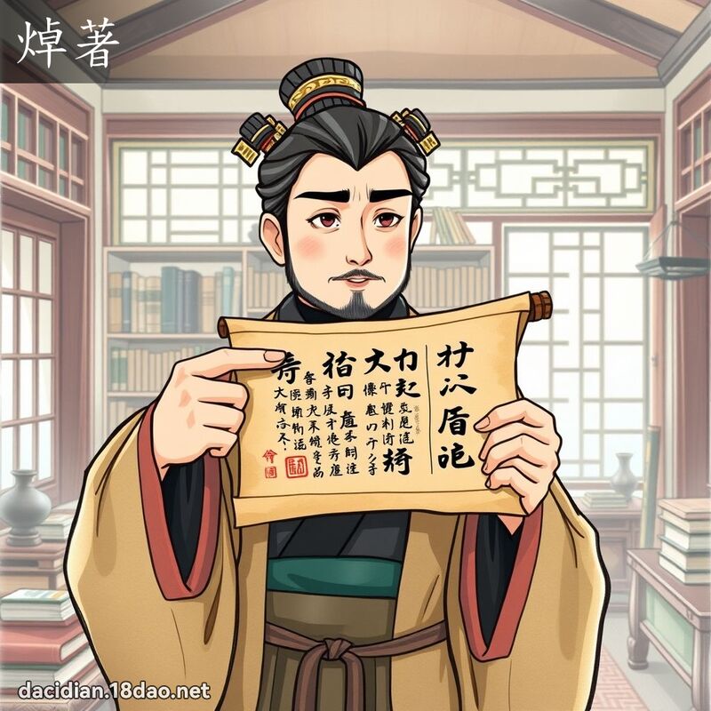 焯著 - 國語大辭典配圖