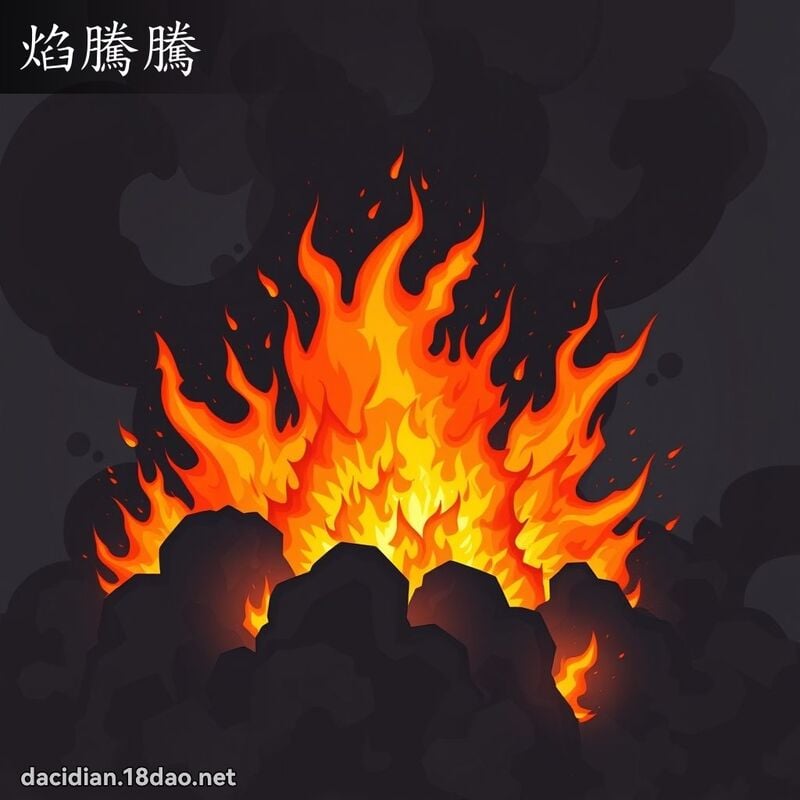 焰腾腾 - 国语大辞典配图