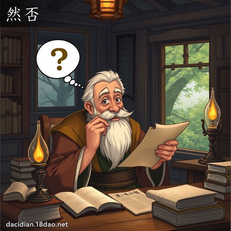 然否 - 國語大辭典配圖