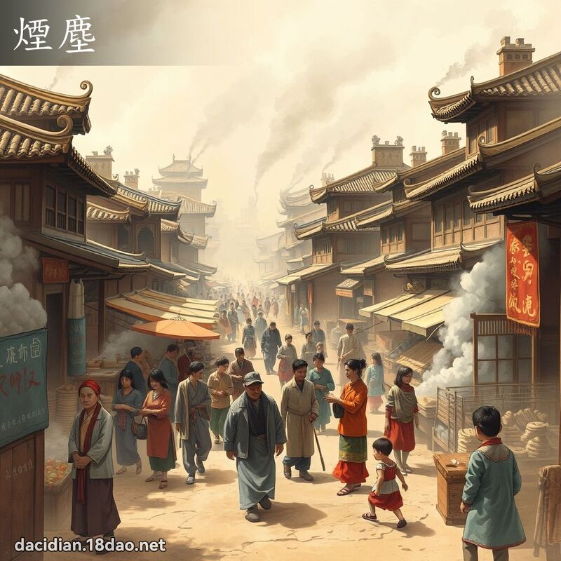煙塵 - 國語大辭典配圖