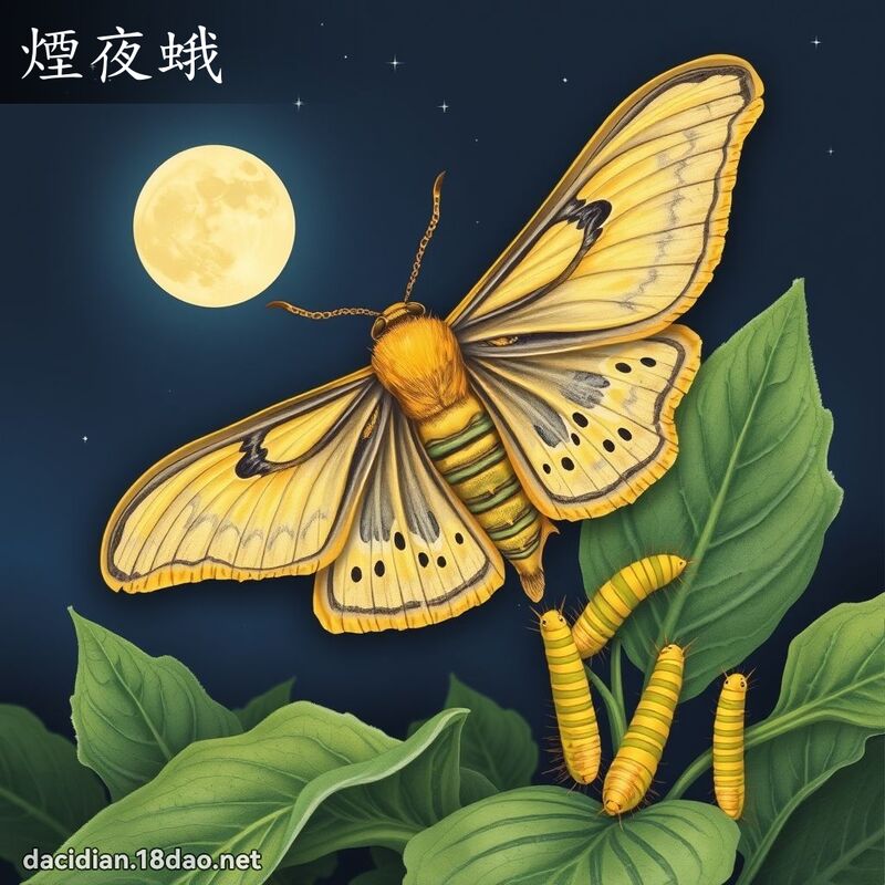 烟夜蛾 - 国语大辞典配图