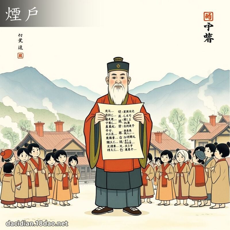 烟户 - 国语大辞典配图