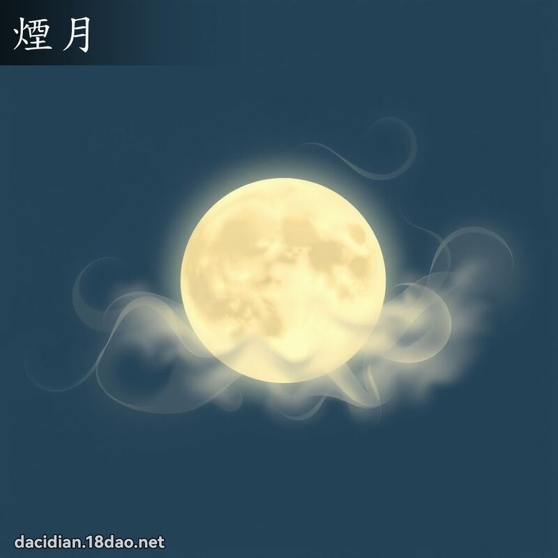 煙月 - 國語大辭典配圖