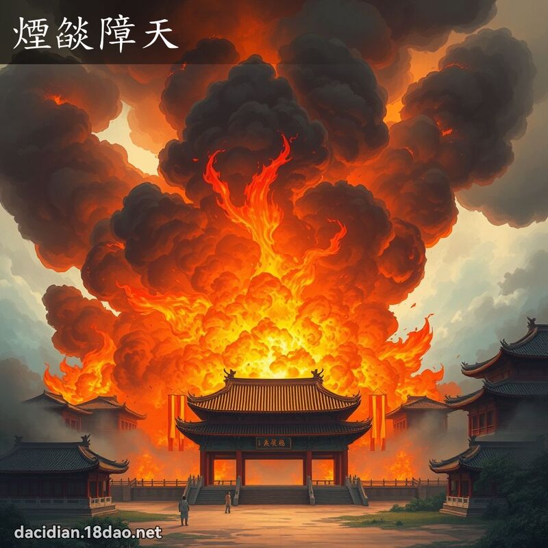 烟燄障天 - 国语大辞典配图