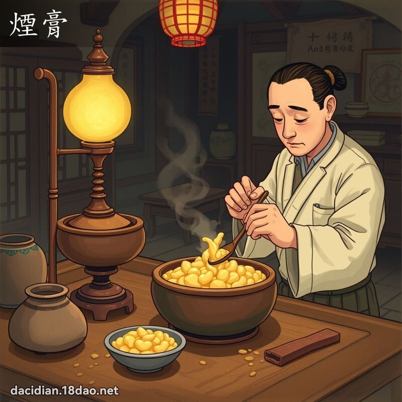 烟膏 - 国语大辞典配图