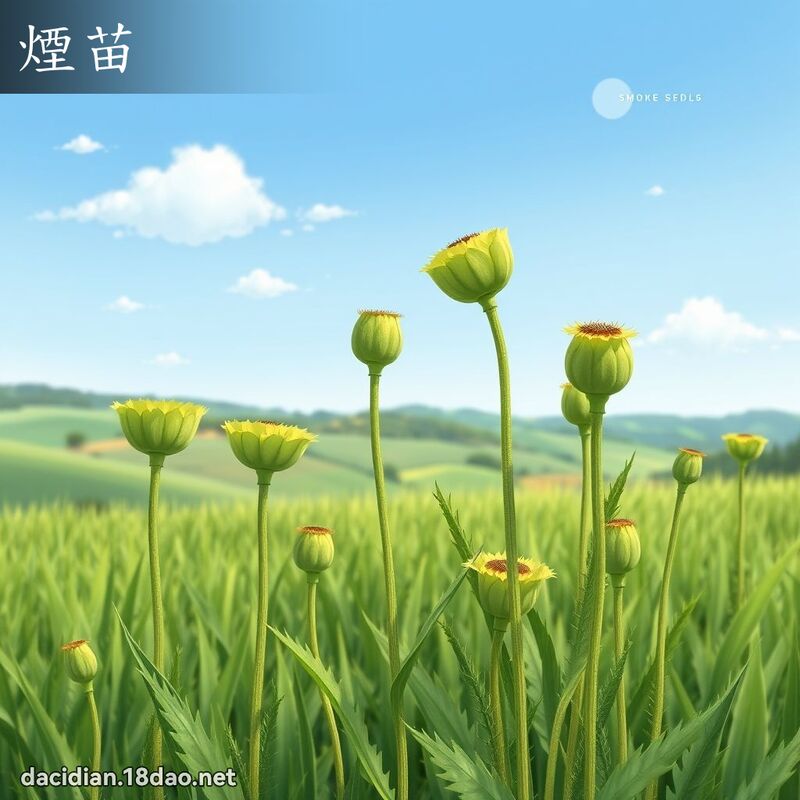烟苗 - 国语大辞典配图