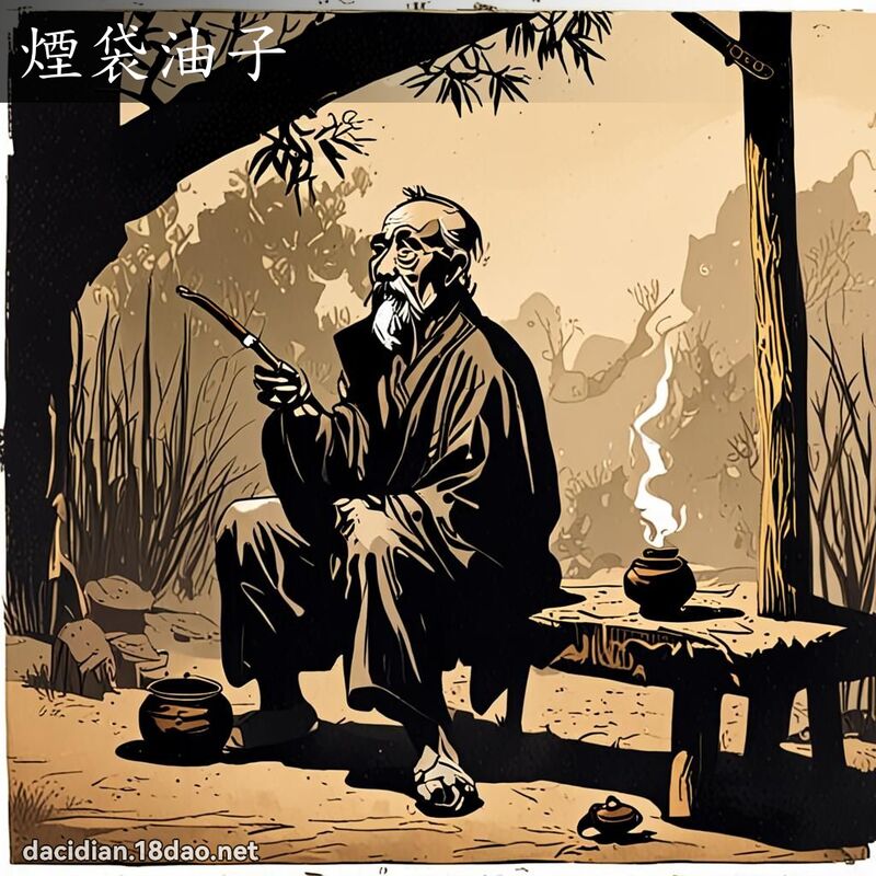 煙袋油子 - 國語大辭典配圖