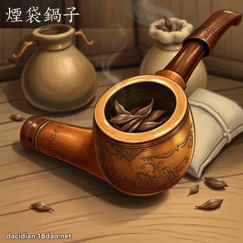 煙袋鍋子 - 國語大辭典配圖