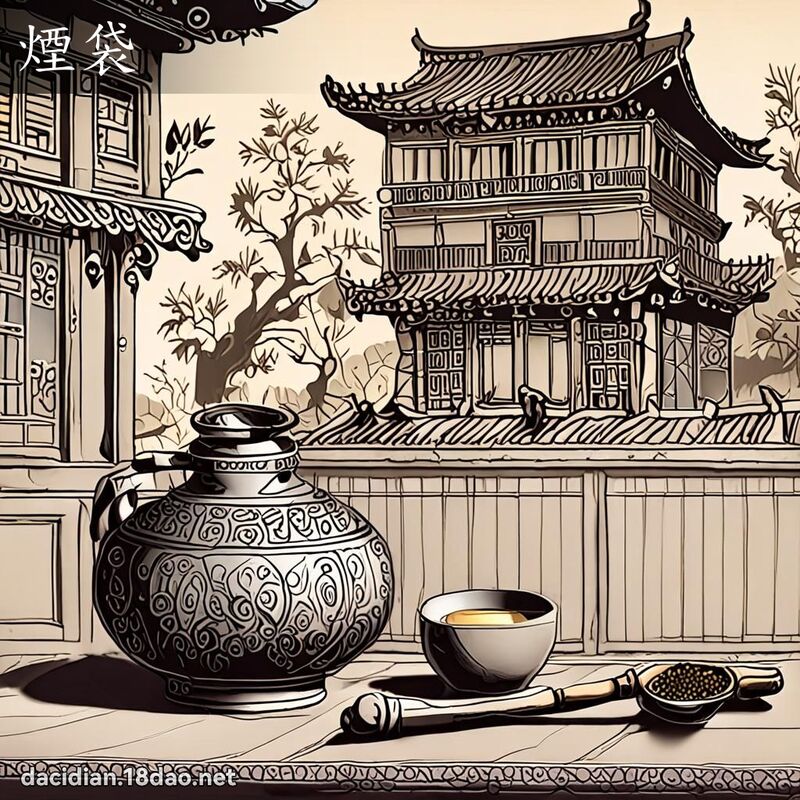 烟袋 - 国语大辞典配图