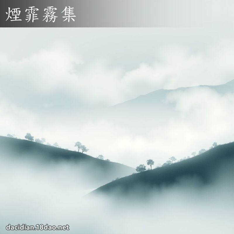 煙霏霧集 - 國語大辭典配圖