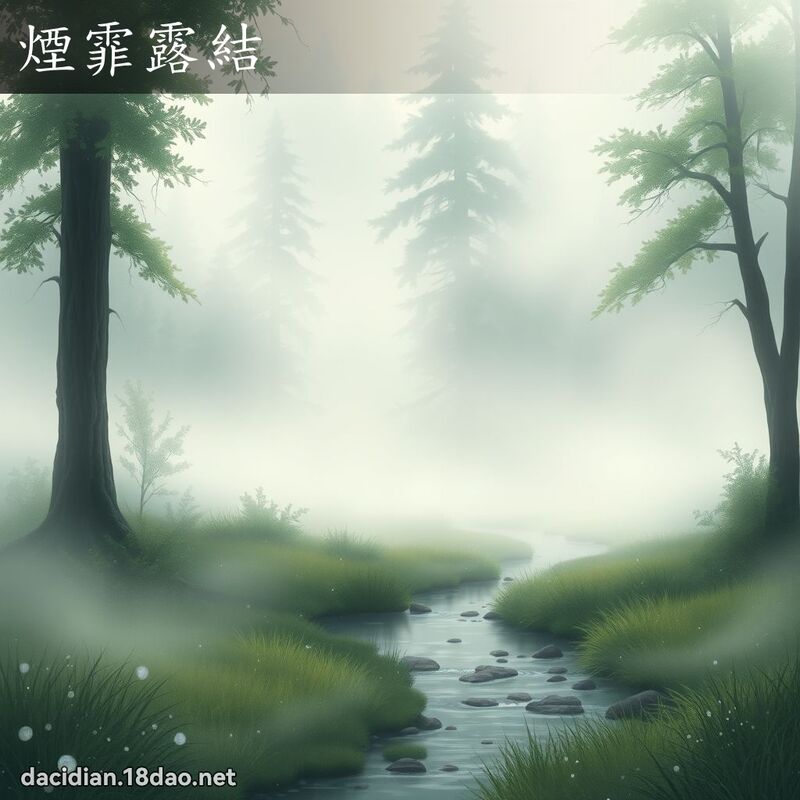 煙霏露結 - 國語大辭典配圖