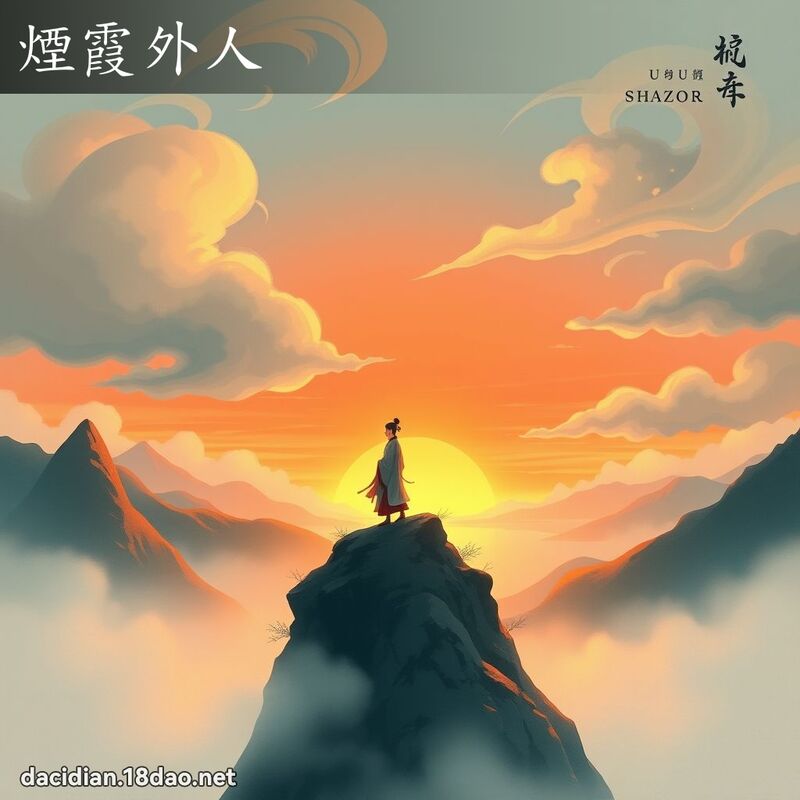 煙霞外人 - 國語大辭典配圖
