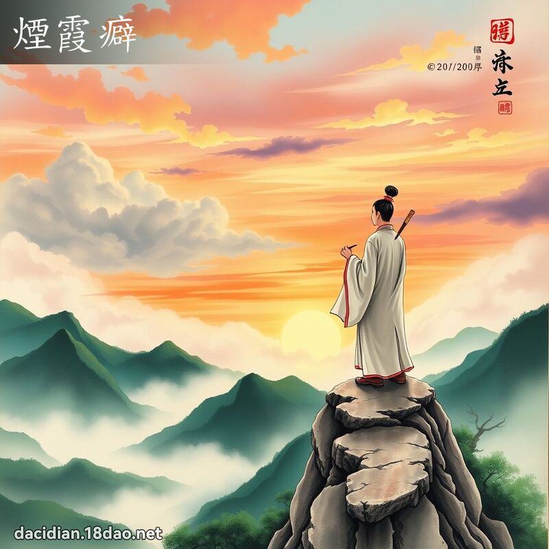 煙霞癖 - 國語大辭典配圖