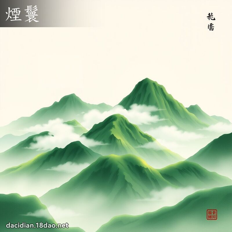 煙鬟 - 國語大辭典配圖