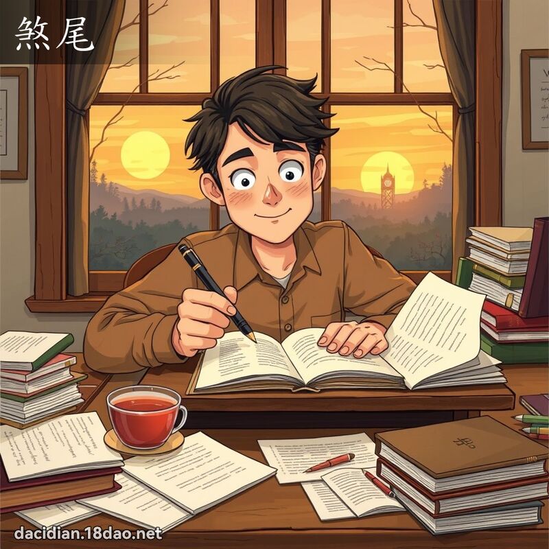 煞尾 - 國語大辭典配圖