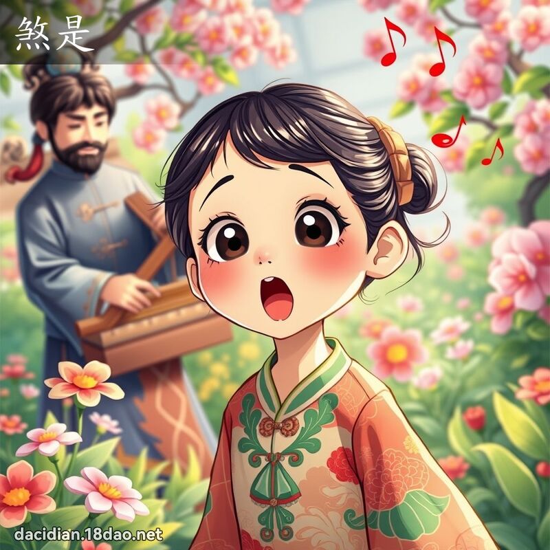 煞是 - 国语大辞典配图