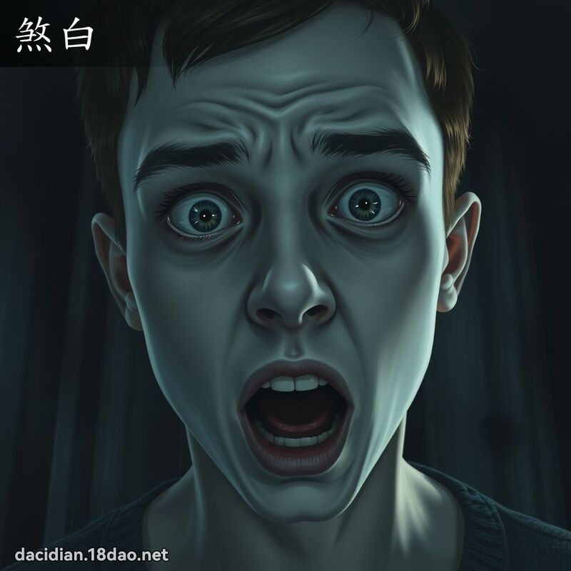煞白 - 国语大辞典配图