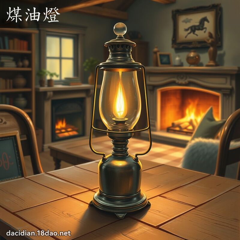 煤油燈 - 國語大辭典配圖