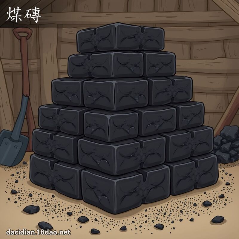 煤砖 - 国语大辞典配图