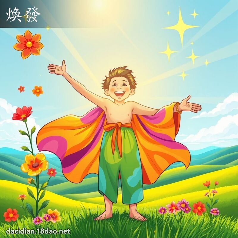 焕发 - 国语大辞典配图