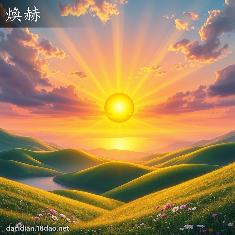 焕赫 - 国语大辞典配图
