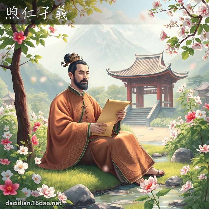 煦仁孑义 - 国语大辞典配图