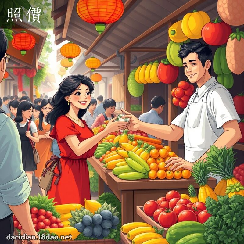 照价 - 国语大辞典配图